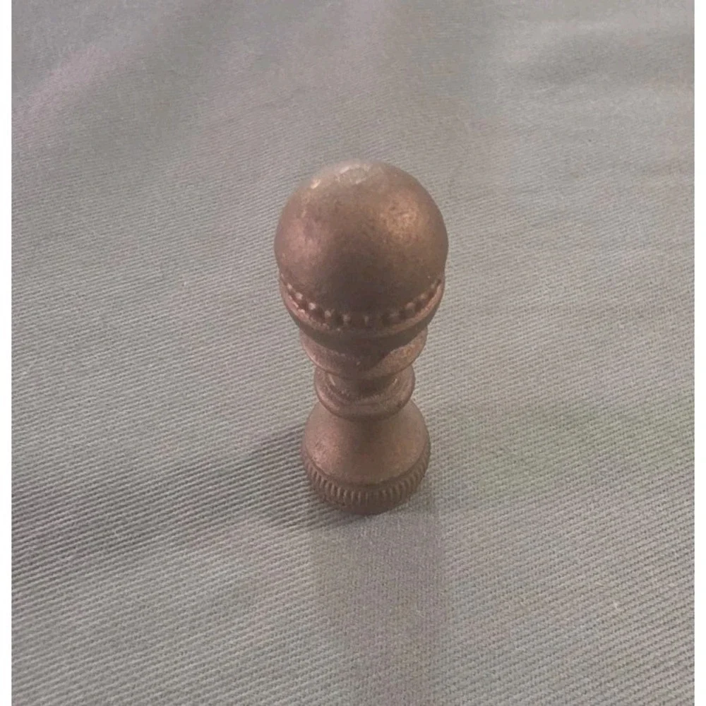 Solid Brass Lamp Shade Finials - 1 3/4 Inches Tall